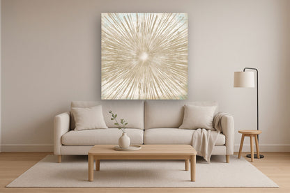 Floating Tempered Glass With Foil Shiny - Beige