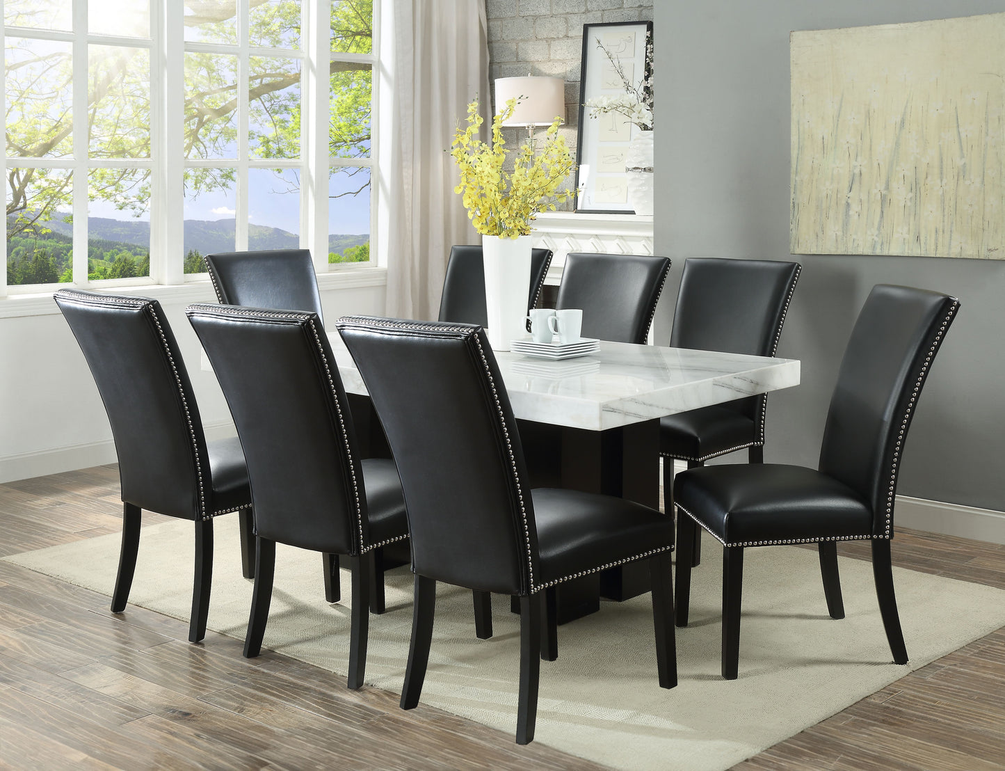 Camila - Rectangular Dining Set - White Top