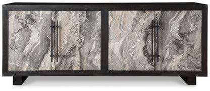 Lakenwood - Black / Gray / Ivory - Accent Cabinet