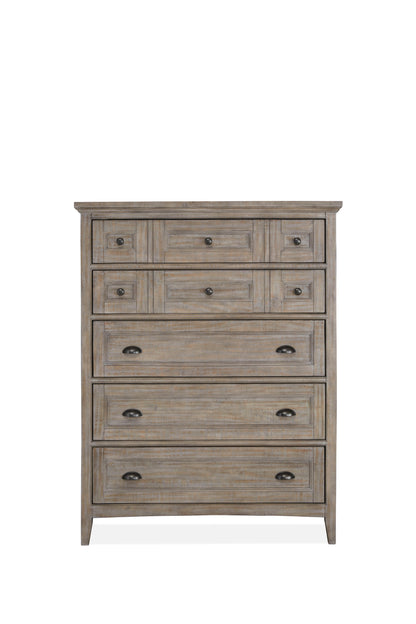 Paxton Place - Wood Drawer Chest - Dove Tail Grey