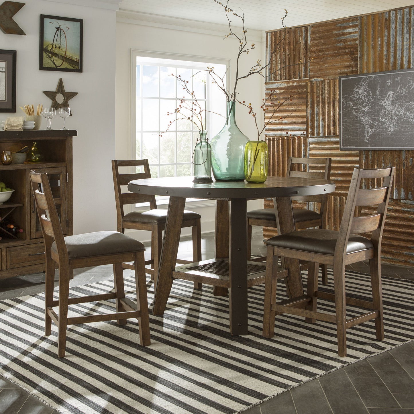Taos - Ladder Stool - Canyon Brown