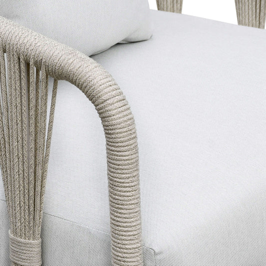Alexa - Outdoor Seating Sofa With Pillows - White