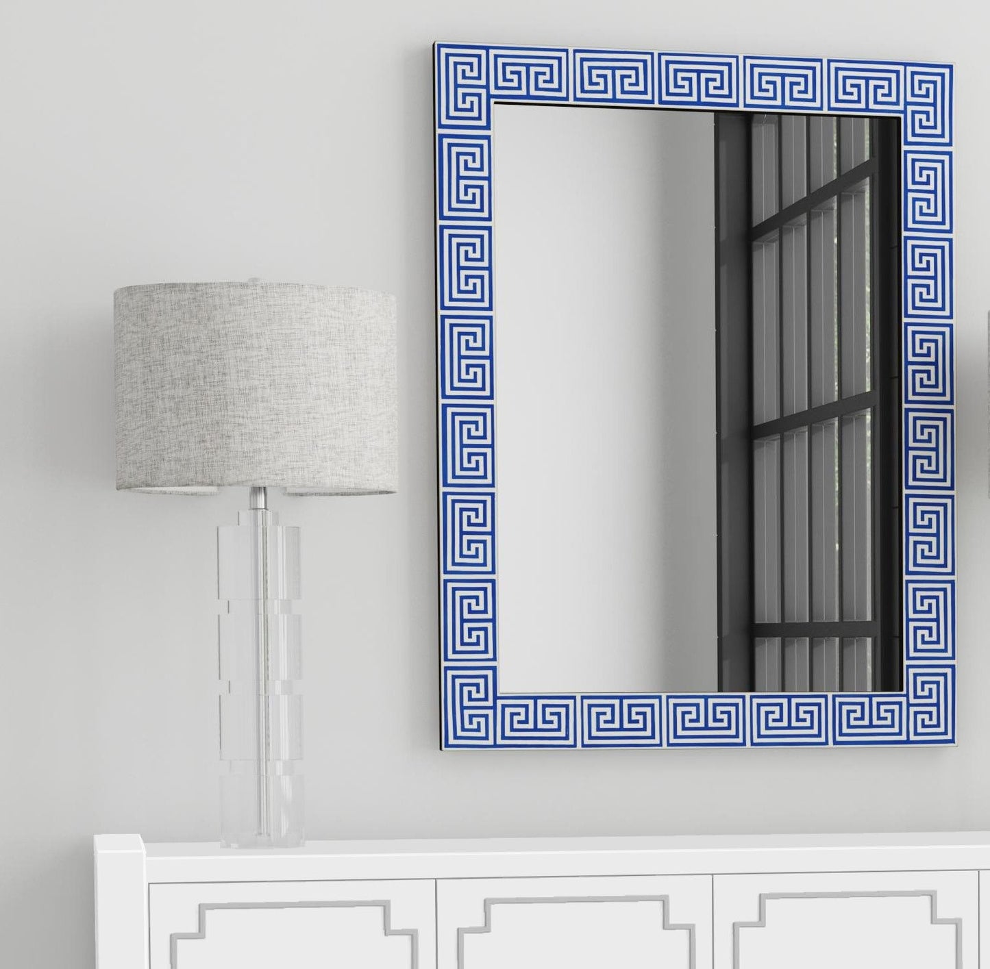 Cesar - Wall Mirror - Blue