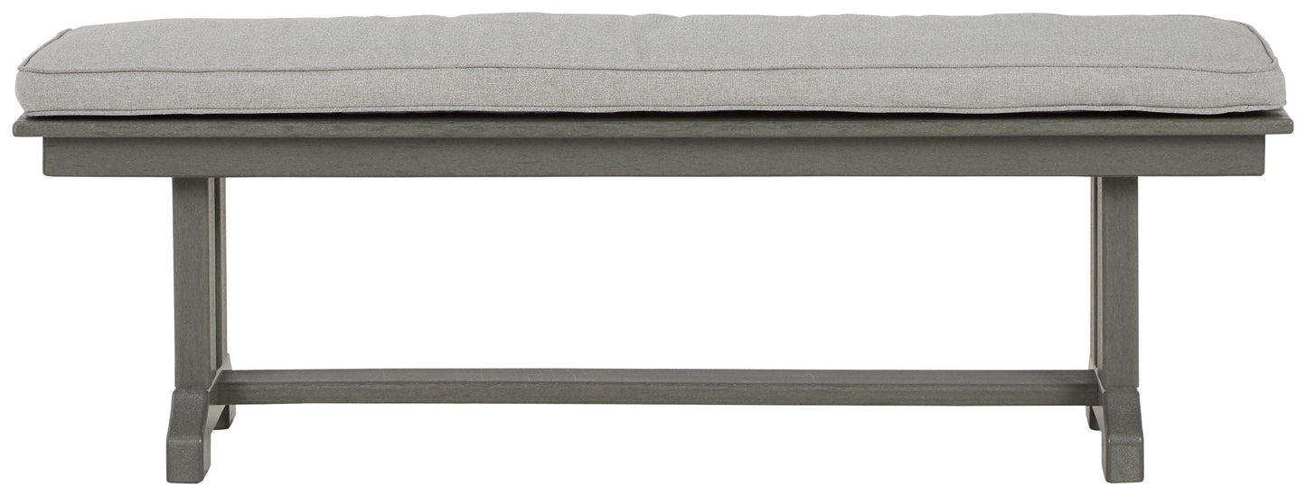 Visola - Gray - Bench with Cushion