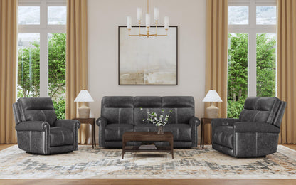 Alexander - Power Reclining Sofa With Console, Power Headrest & Lumbar
