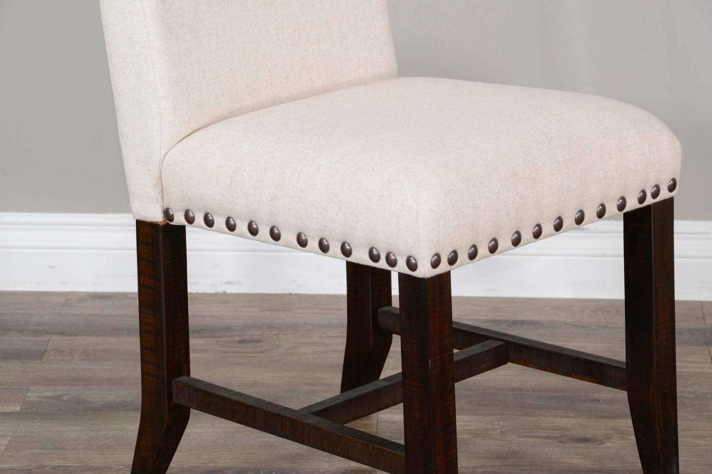 Vivian - Dining Chair - Beige / Dark Brown