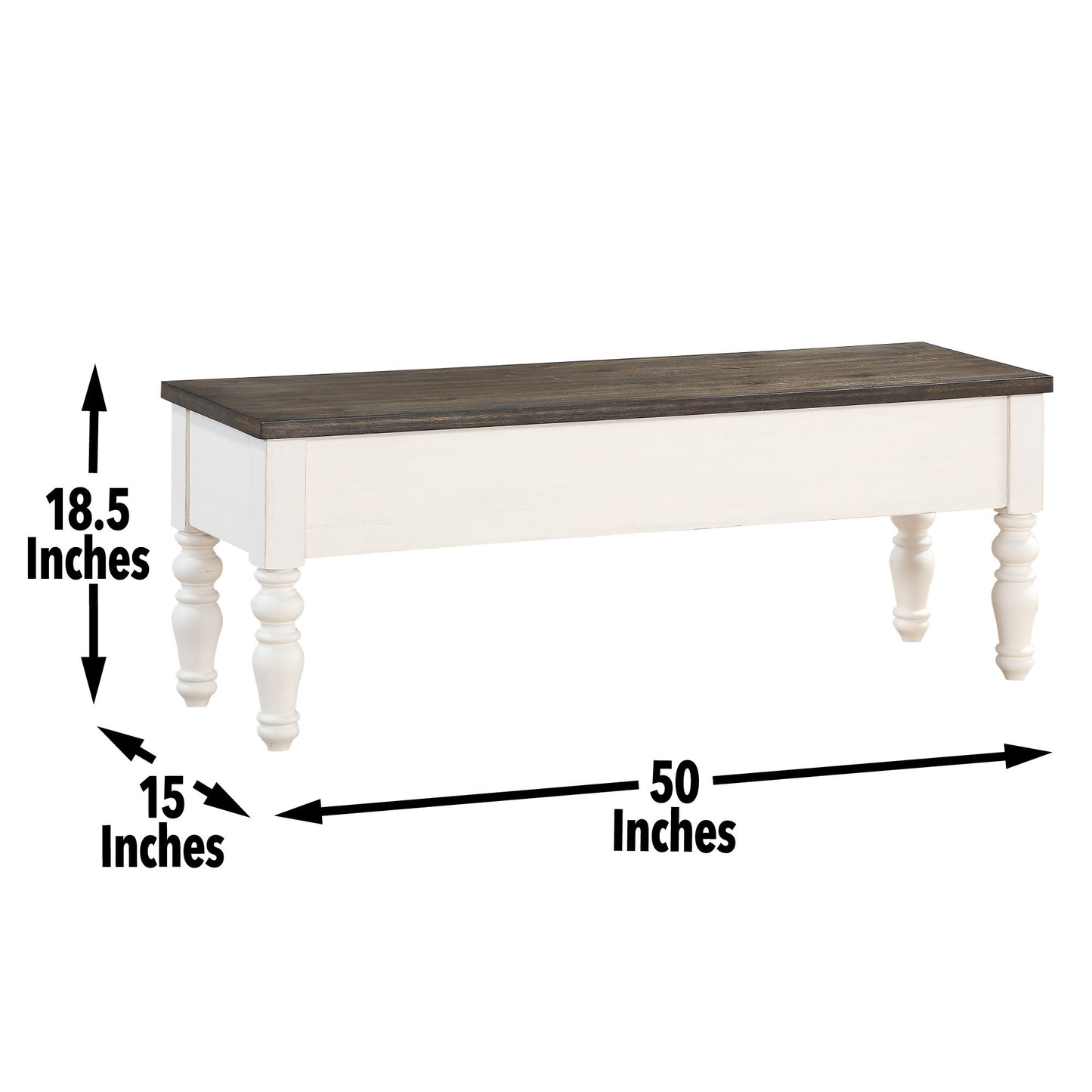 Joanna - Storage Bench - Two Tone