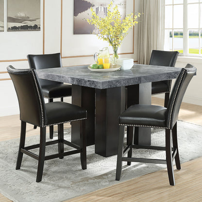 Camila - Square Counter Dining Set - Gray Top