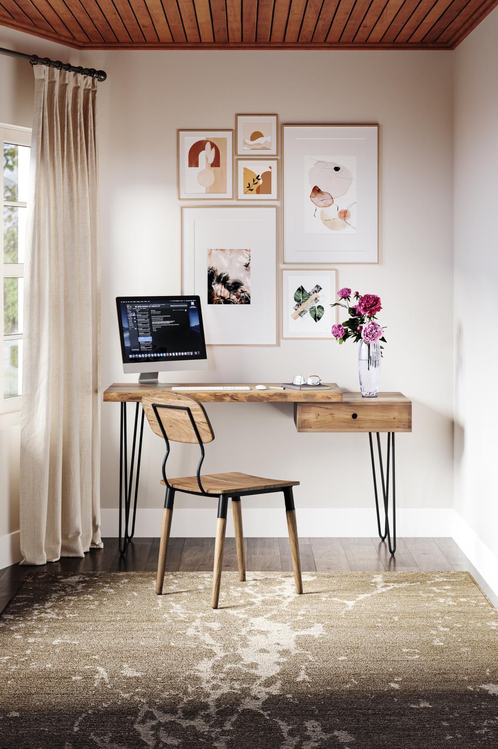 Nature's Edge Home Office Live Edge Desk