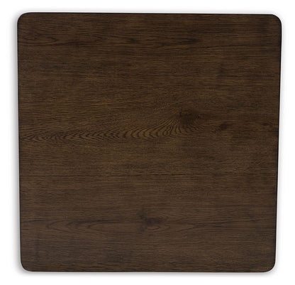 Veramond - Dark Brown - Square Cocktail Table