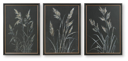 Janisburg - Wall Art Set (Set of 3) - Black / White / Brown