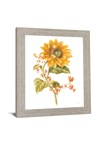 Golden Sunburst - 28" x 34" Framed Wall Art - Yellow