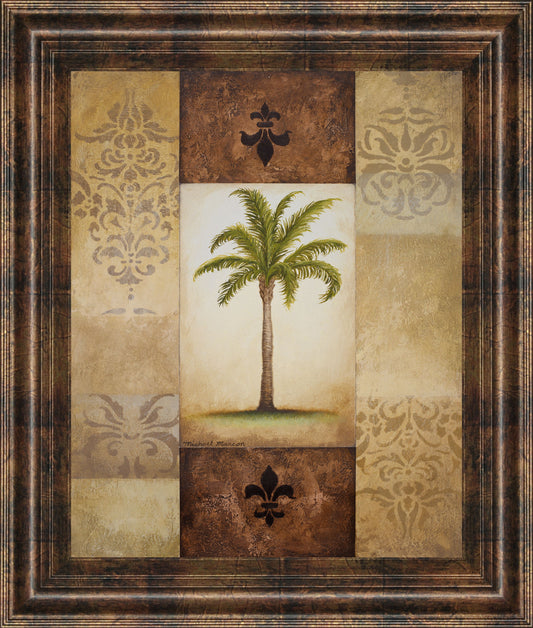 Fantasy Palm I By Michael Marcon - Framed Print Wall Art - Green