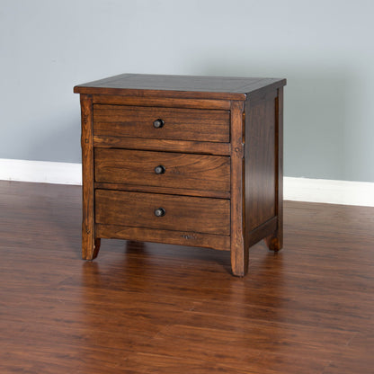 Santa Fe - Petite Nightstand - Dark Brown