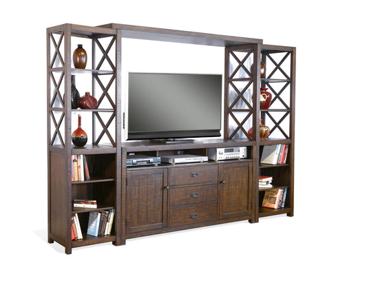 Homestead - Entertainment Wall (66,B,2Xp) - Tobacco Leaf