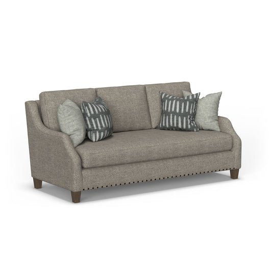 Gianna - Fabric Bench Sofa With Nailhead Trim