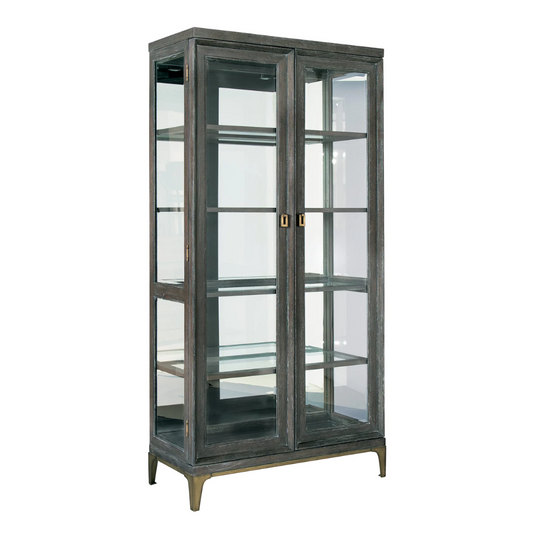 Hekman Edgewater Mindi Wood Curio Display Cabinet