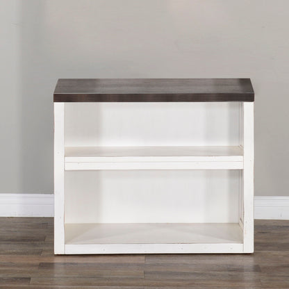 Carriage House - 30" Bookcase / Desk Base - White / Dark Brown