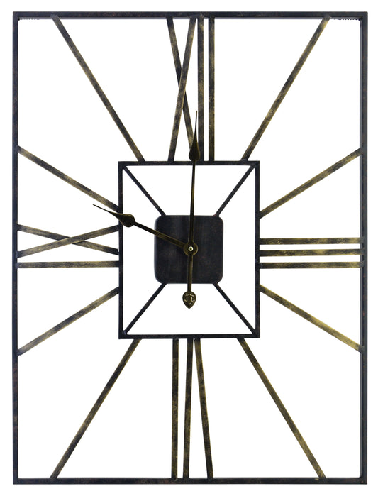 Metal Wall Clock - Black