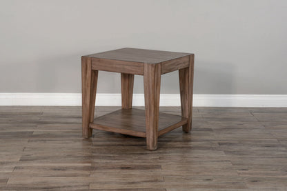 Doe Valley - Mahogany Wood Coffee Table With Casters