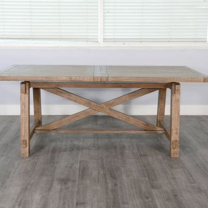 Vivian - Rectangular Dining Table With Extensions - Light Brown