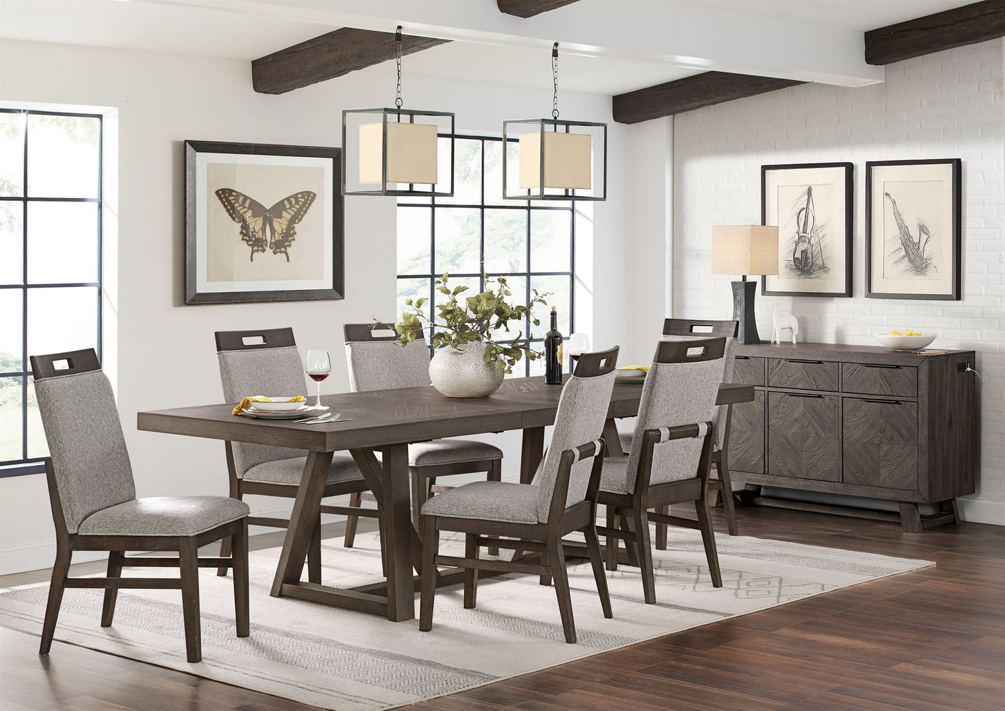 Hearst - Server - Reclaimed Chevron