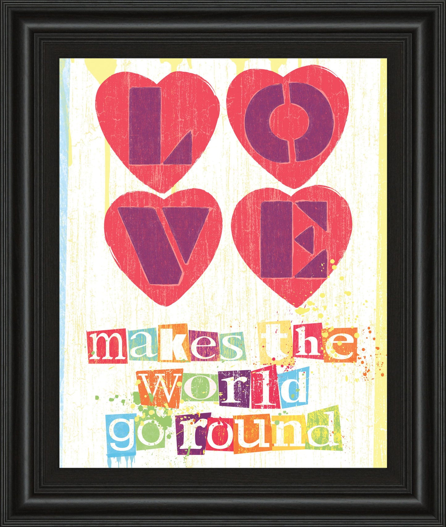 Must Be Love I By Tom Frazier - Framed Print Wall Art - Red