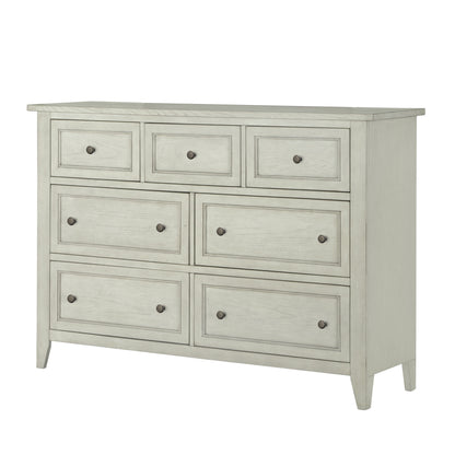 Raelynn - 7 Drawer Dresser - Weathered White