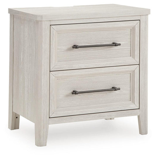Darbonton - Two Drawer Night Stand - Dove White