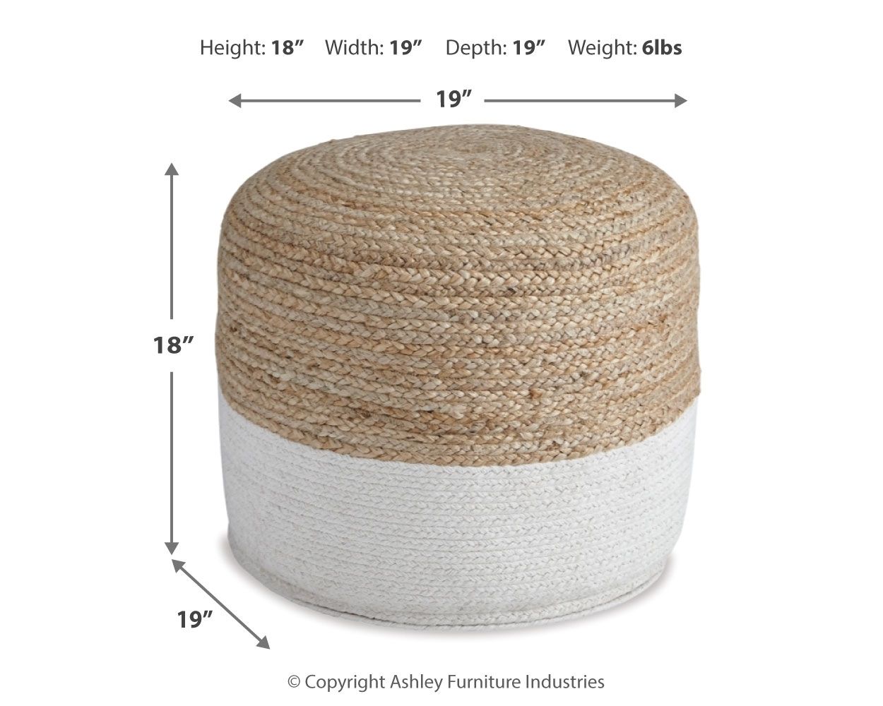 Sweed - Round - Pouf