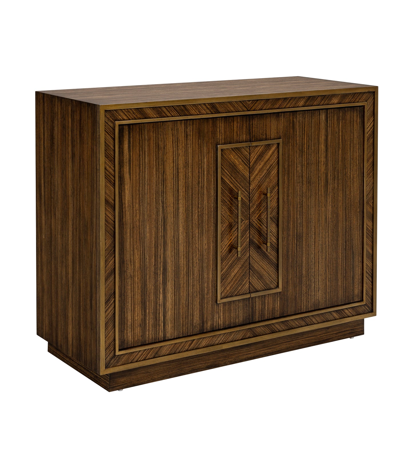 Claudia - Hall Cabinet - Rich Brown Zebrano