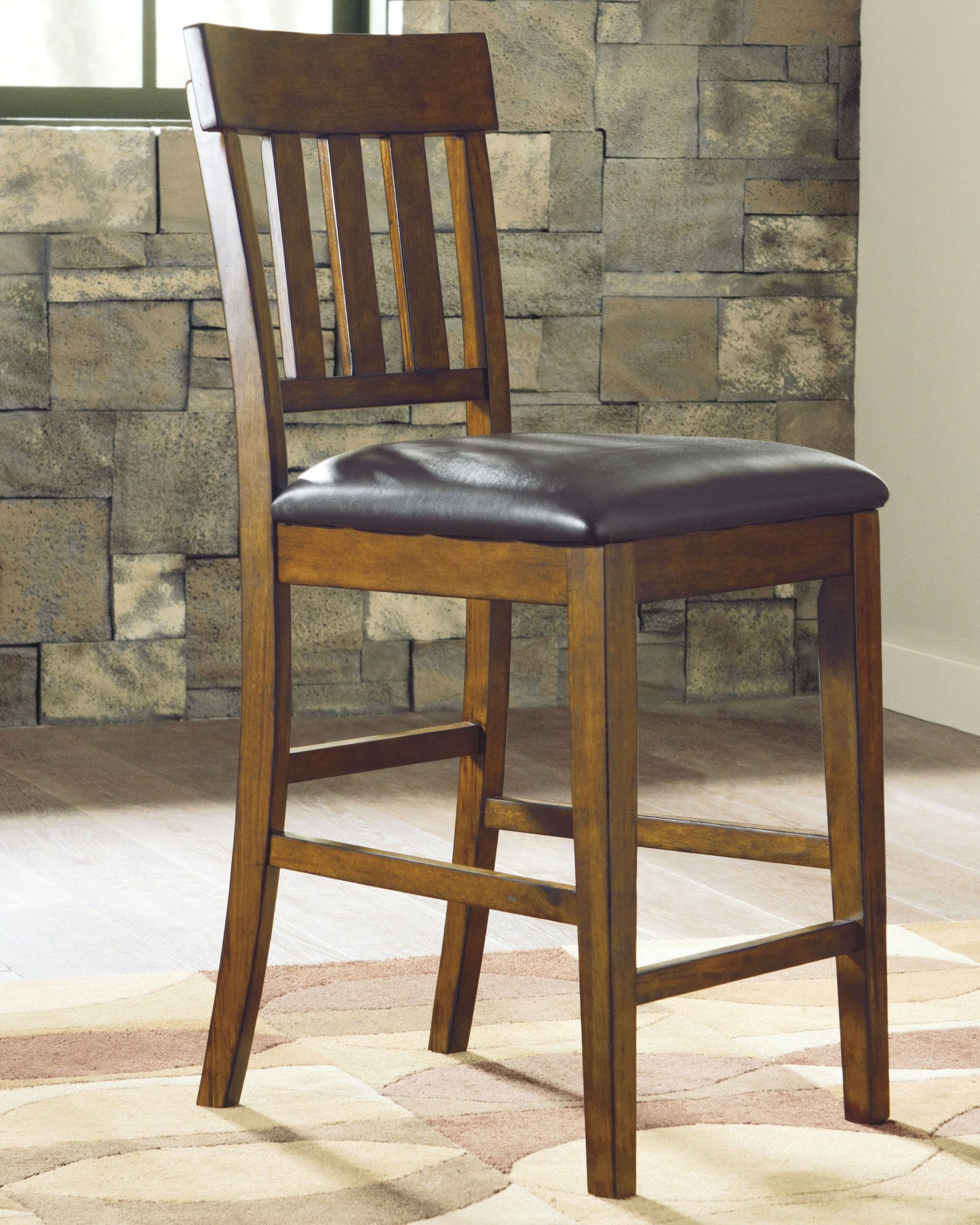 Ralene - Medium Brown - Upholstered Barstool (Set of 2)