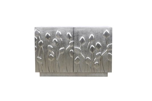 Petal - Bar Cabinet - German Silver