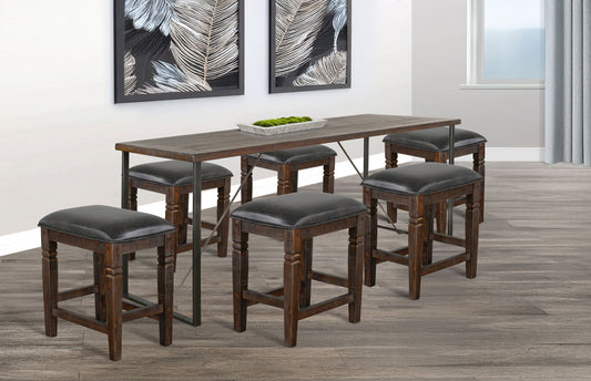 Homestead - Newport Counter Height Friendship Table - Tobacco Leaf