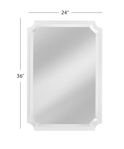 Rita - Wall Mirror - White