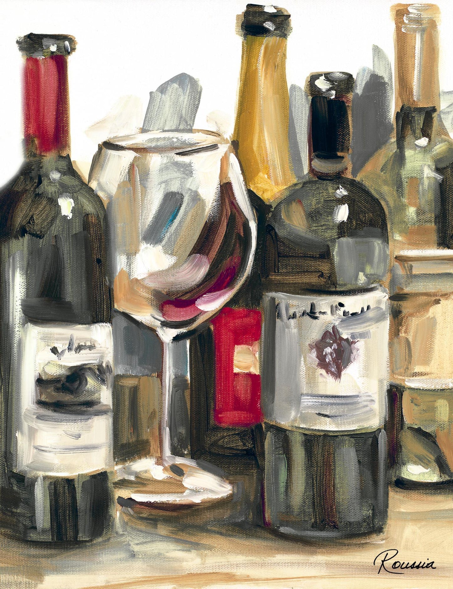 Wine Champ II By Heather A. French-Roussia (Small) - Dark Green