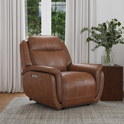 Swift - Power Recliner with Power Headrest & Lumbar - Dark Brown