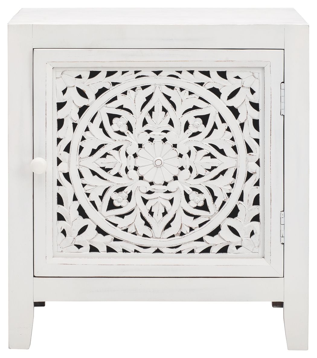 Fossil - White - Accent Cabinet