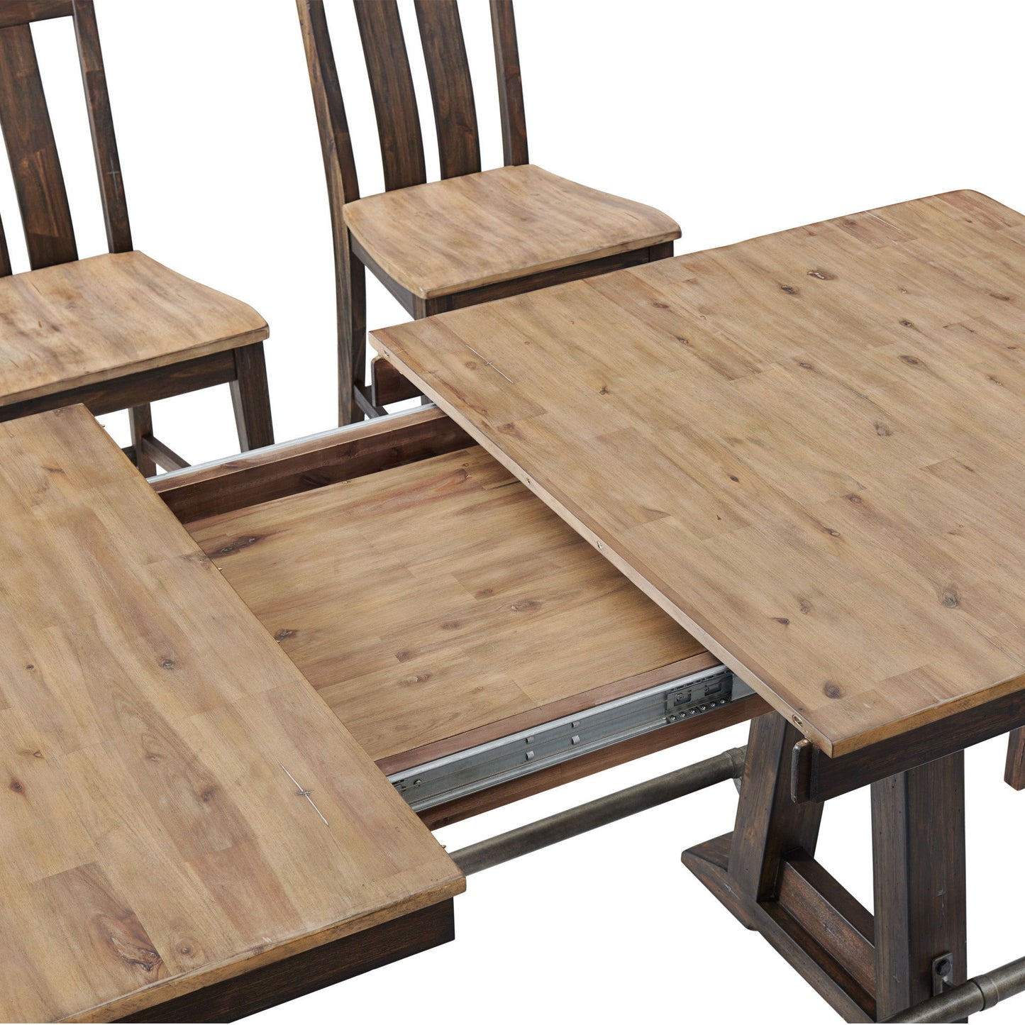 Transitions - Counter Trestle Table - Driftwood / Sable