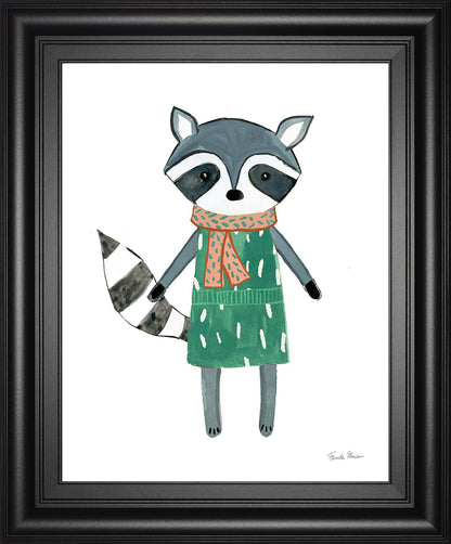 Neighborhood Pals II By Farida Zaman - Framed Print Wall Art - White