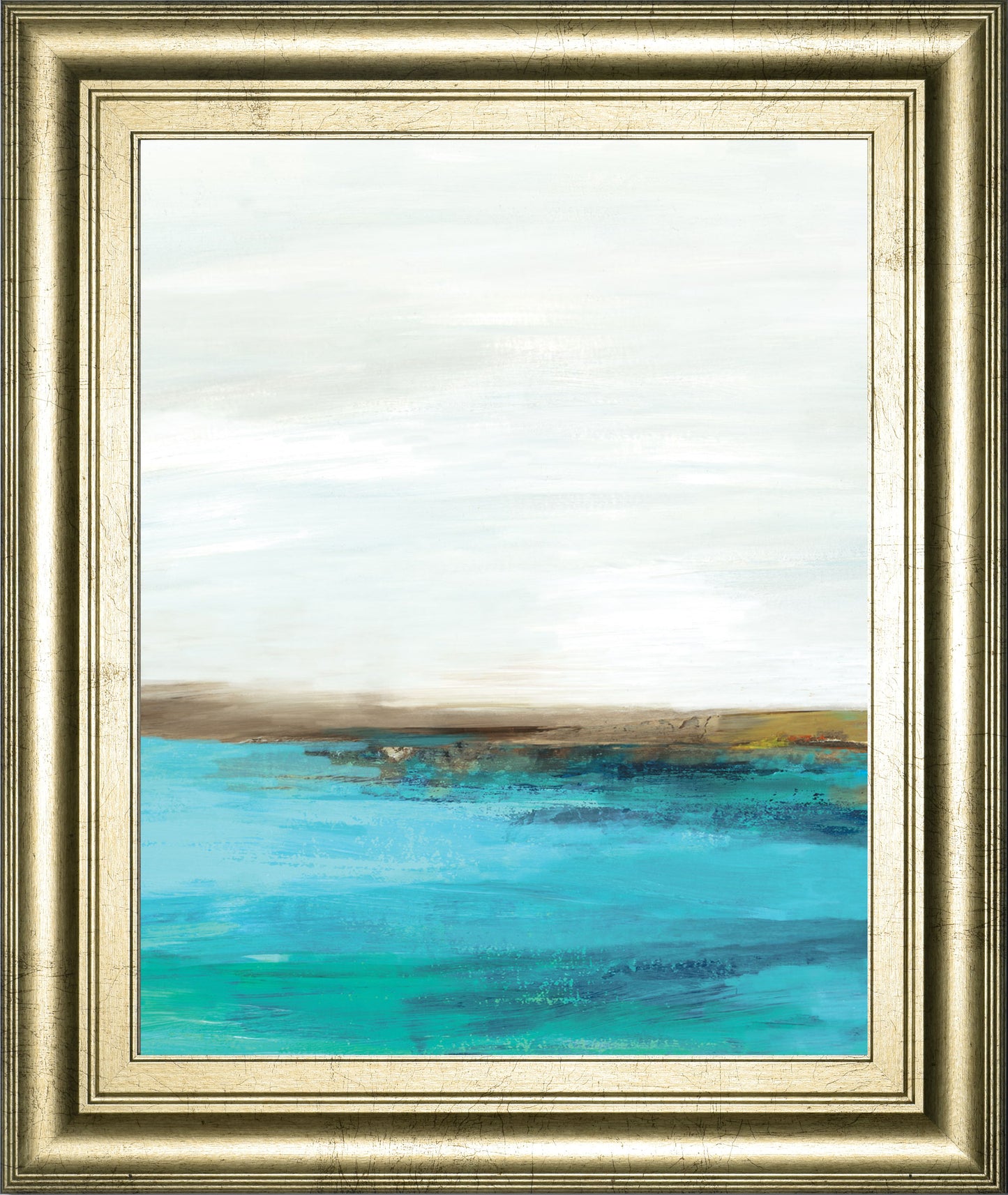 Pastoral Landscape I By Tom Reeves - Framed Print Wall Art - Blue