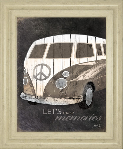 Let's Make Memories By Marla Rae - Framed Print Wall Art - Dark Gray