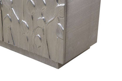 Petal - Bar Cabinet - German Silver