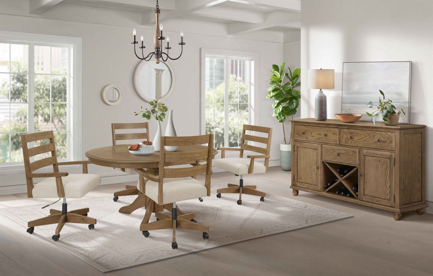 Colonial Oak - Game Chair - Weathered Chestnut