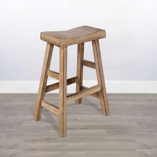 Marina - Stool With Wood Seat