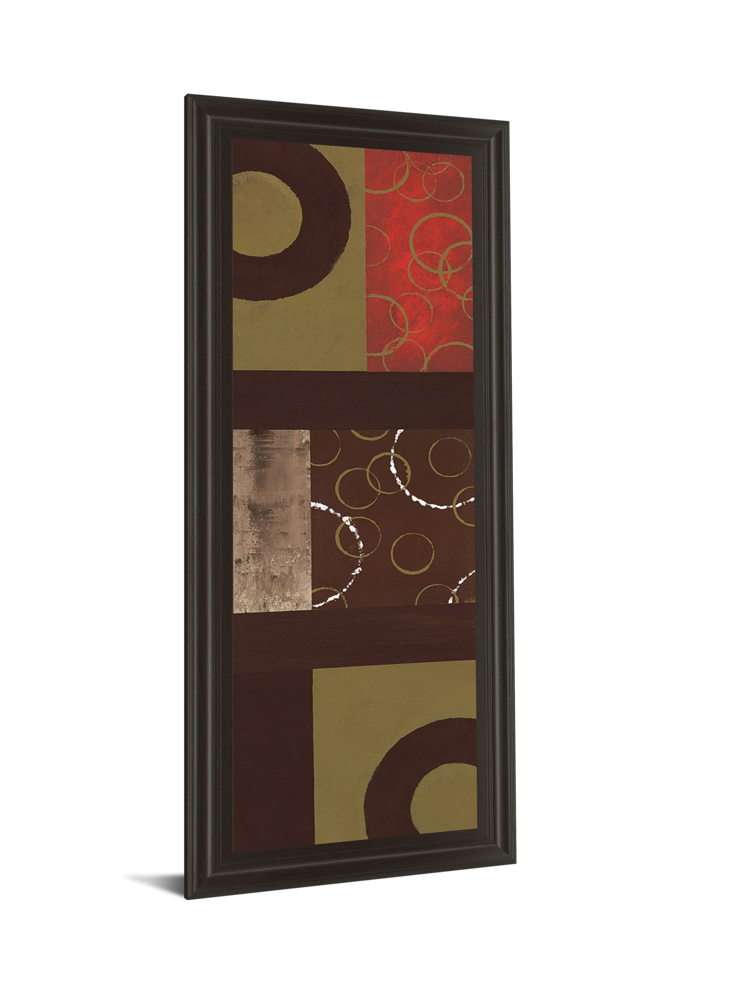 Mix N' Match Il By Earl Kaminsky - Framed Print Wall Art - Dark Brown