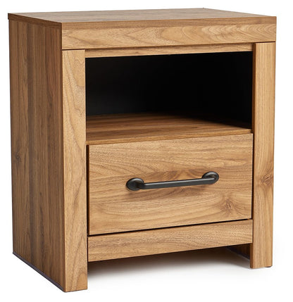 Pasklyn - Brown - One Drawer Night Stand