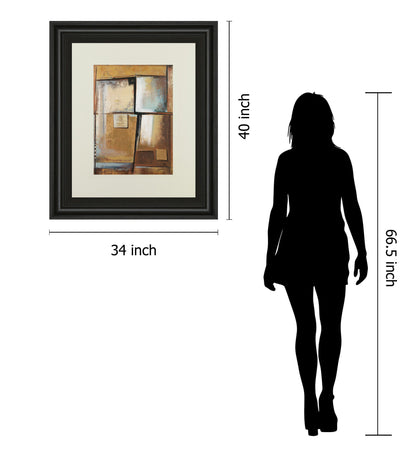 Abstract I By Patricia Pinto - Framed Print Wall Art - Beige