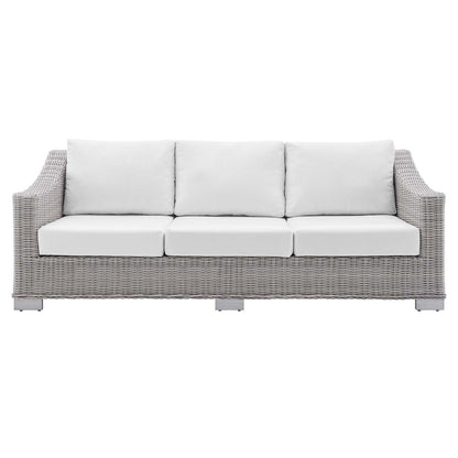 Conway Sunbrella® Outdoor Patio Wicker Rattan Sofa