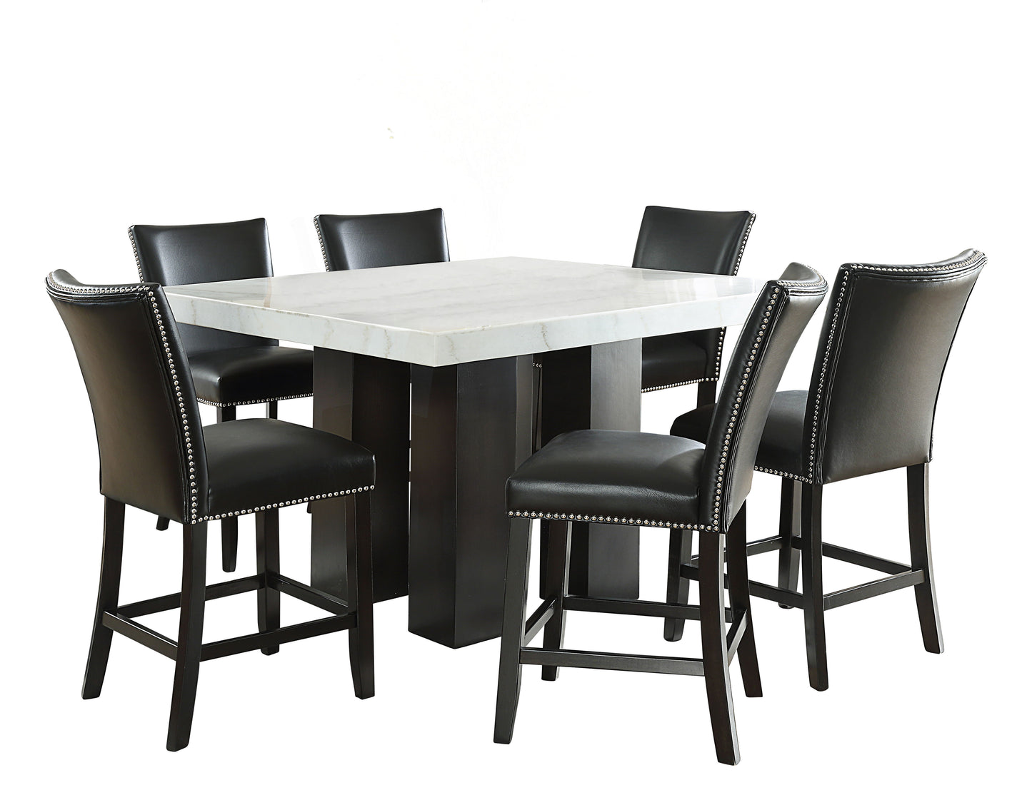 Camila - Square Counter Dining Set - White Top